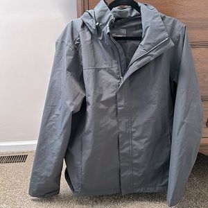 Eddie Bauer Grey Rain coat
